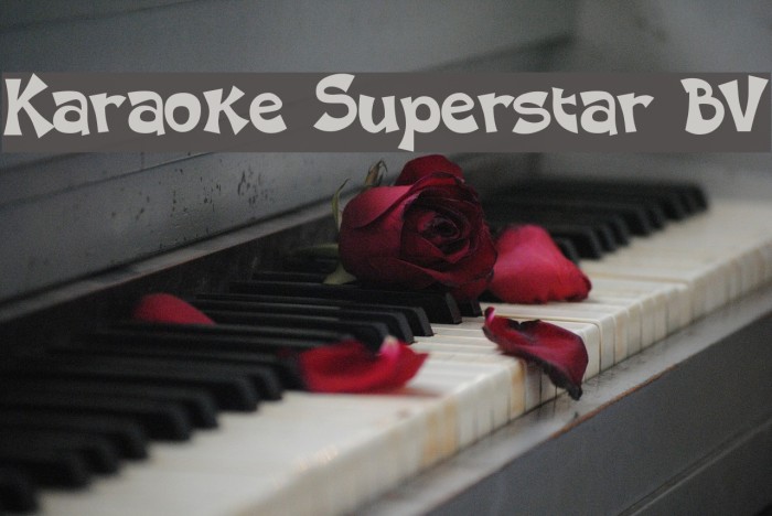 Karaoke Superstar BV Font examples