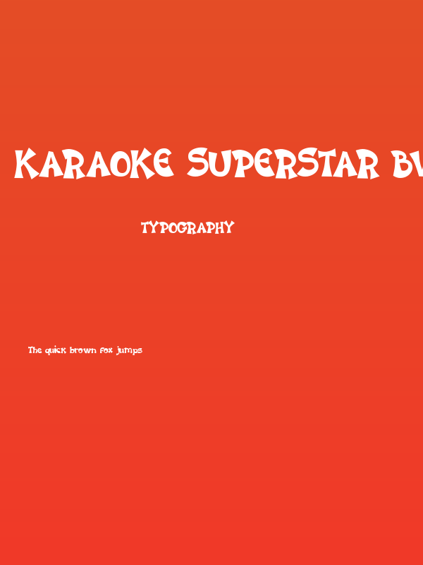 Karaoke Superstar BV Poster