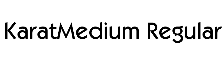 KaratMedium Regular Font