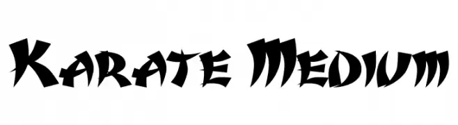 Karate Medium  フリーフォントのダウンロード