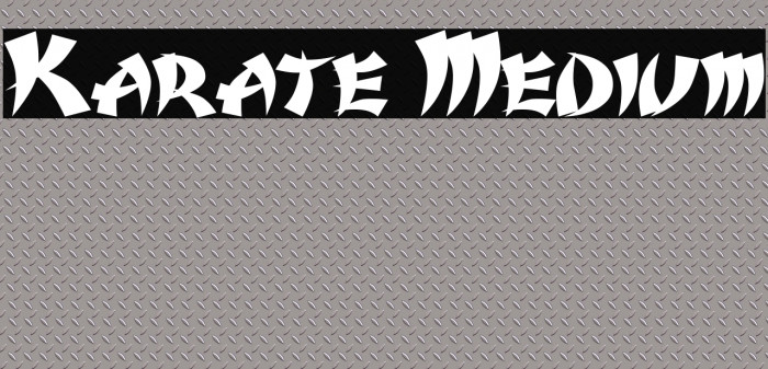 Karate Medium Polices examples