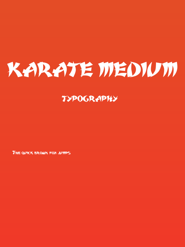 Karate Medium Poster
