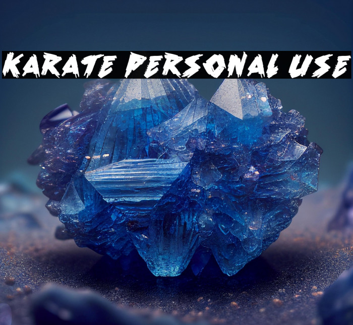 Karate Personal Use Example 1