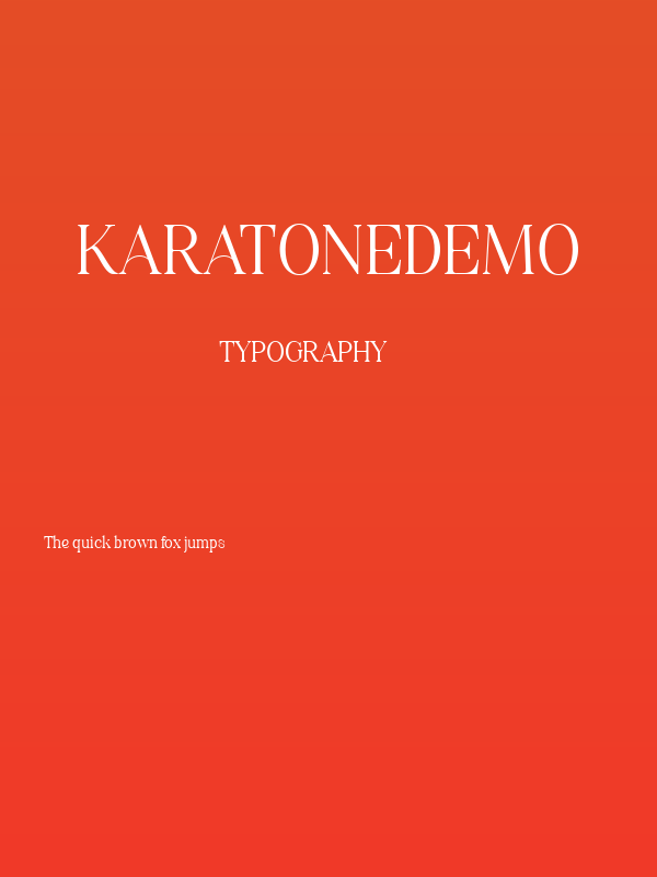 KaratoneDEMO Poster