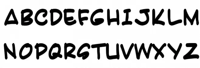 Karatula Bold Font Litere mari