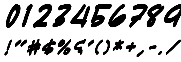 Karatula BoldItalic Font OTHER CHARS