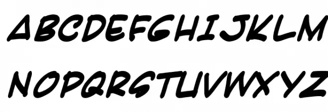 Karatula BoldItalic Шрифта ВЕРХНИЙ