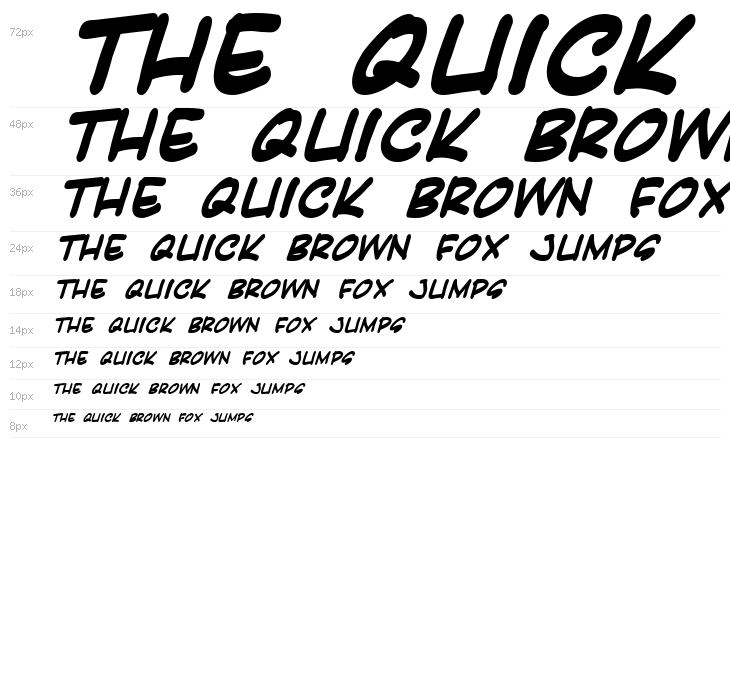 Karatula BoldItalic Waterfall