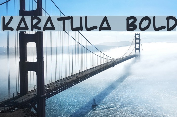 Karatula Bold फ़ॉन्ट examples
