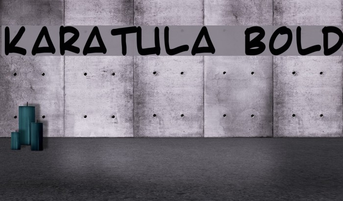Karatula Bold फ़ॉन्ट examples