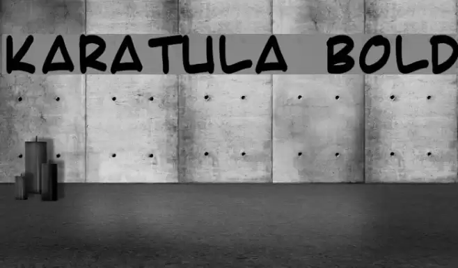 Karatula Bold Font examples