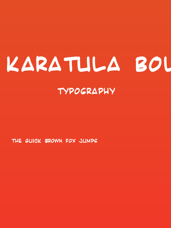Karatula Bold Poster
