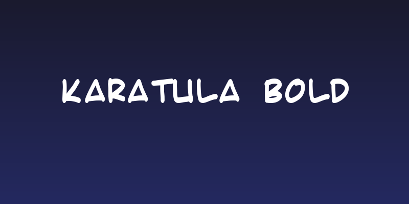 Karatula Bold Social Header