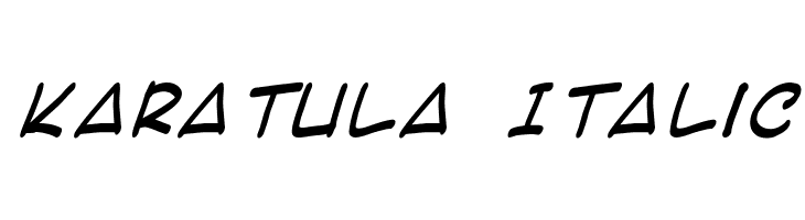 Karatula Italic  免费字体下载