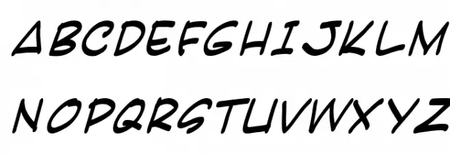 Karatula Italic Polices MAJUSCULES
