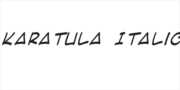 Karatula Italic Logo