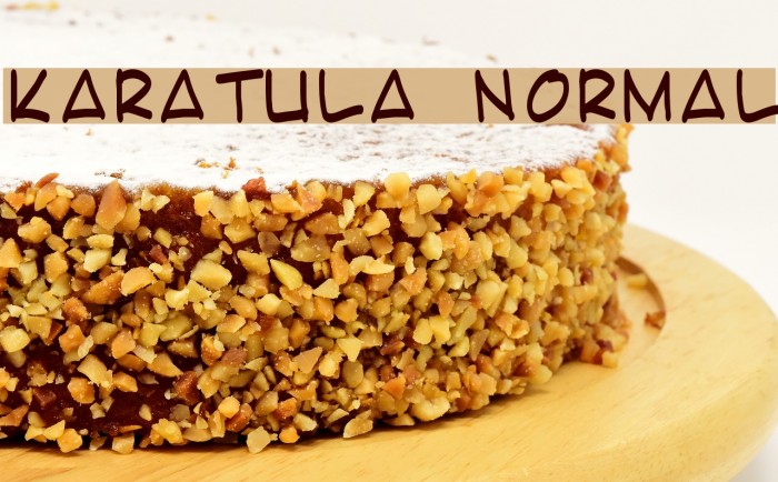 Karatula Normal Font examples