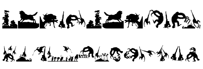 KarawaneSilhous Font OTHER CHARS