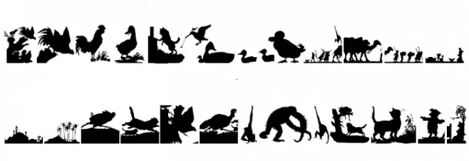 KarawaneSilhous Font UPPERCASE