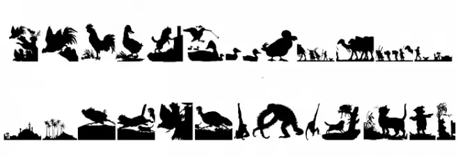 KarawaneSilhous Caratteri MINUSCOLO