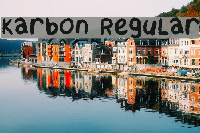 Karbon Regular Font examples