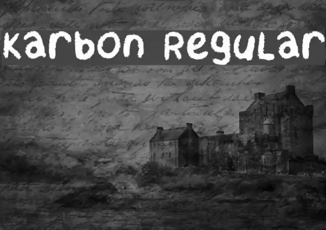 Karbon Regular Font examples