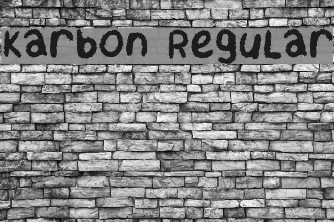 Karbon Regular Font examples