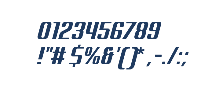 Kardust TS Condensed Demo Versi Bold Italic Other Characters