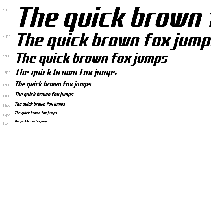 Kardust TS Condensed Demo Versi Bold Italic Waterfall