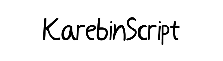 KarebinScript  Free Fonts Download