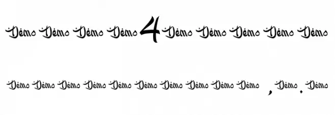 KareemMubarak-DEMO Regular Font OTHER CHARS