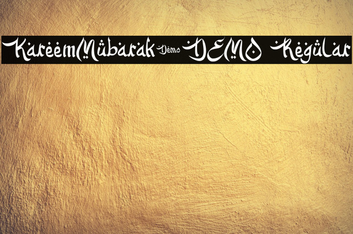 KareemMubarak-DEMO Regular Example 1