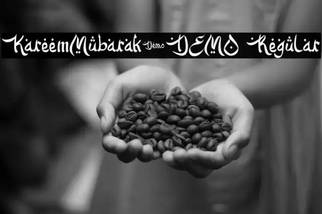 KareemMubarak-DEMO Regular Font examples