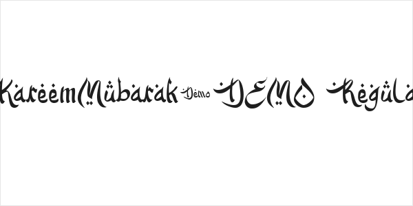 KareemMubarak-DEMO Regular Logo