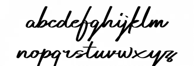 Karelly Font LOWERCASE