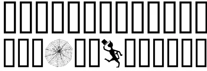 Karen Helenes Dingbats Schriftart Groß
