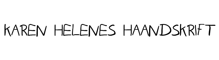 Karen Helenes haandskrift  Descarca Fonturi Gratis