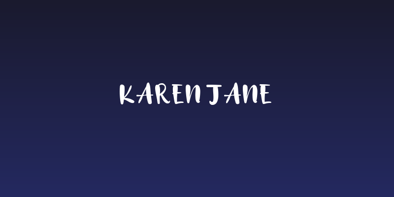 Karen Jane Social Header