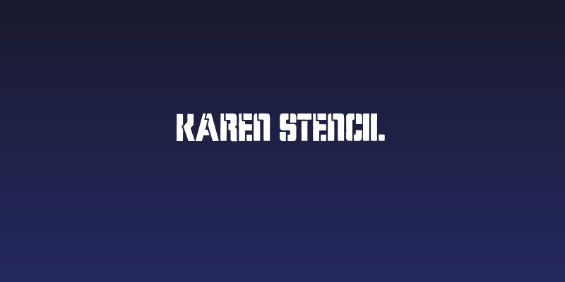 Karen Stencil Social Header