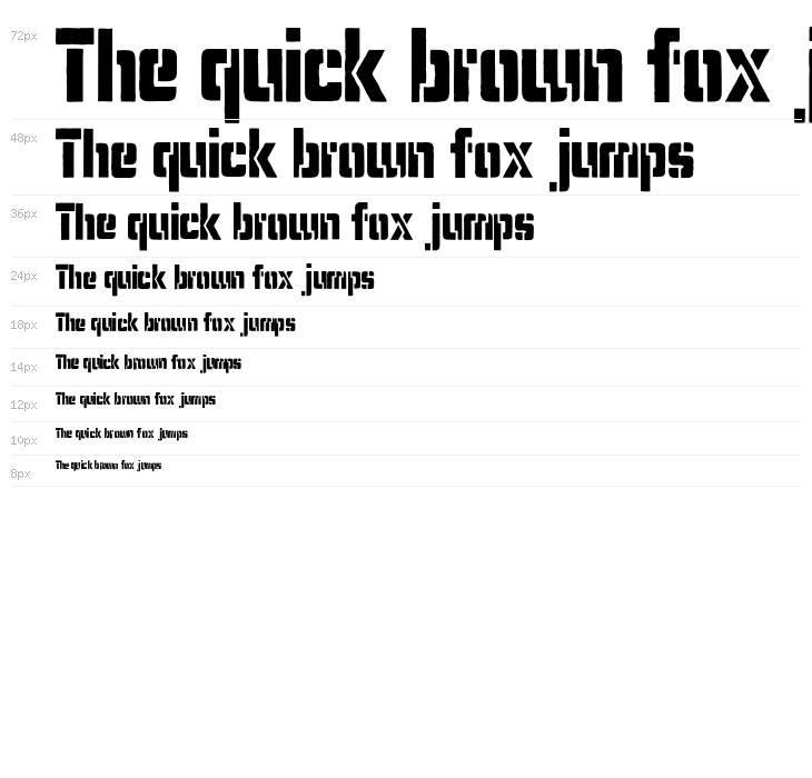 Karen Stencil Waterfall