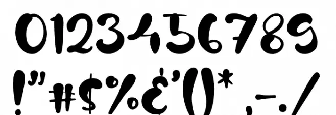 KarenJane Font OTHER CHARS