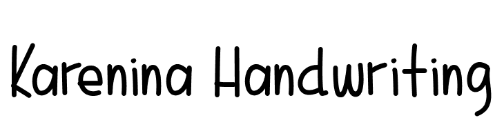 Karenina Handwriting  Descarca Fonturi Gratis