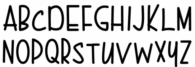 Karenina Handwriting フォント 大文字