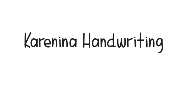 Karenina Handwriting Logo