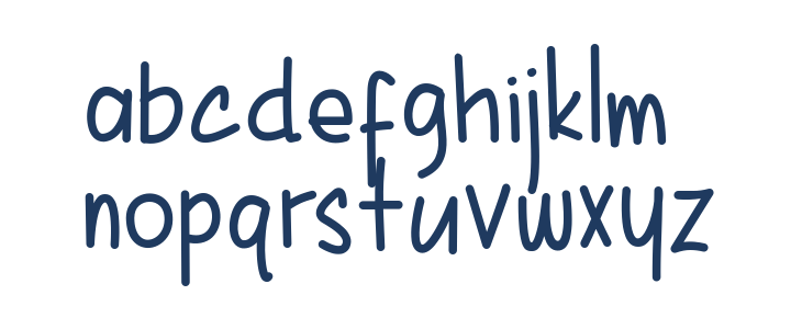 Karenina Handwriting Lowercase