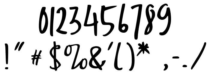 Karikature Font OTHER CHARS