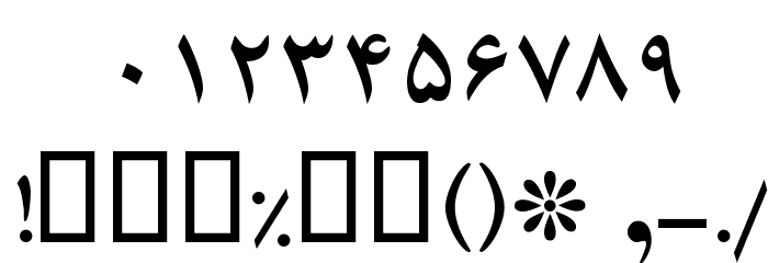 Karim Bold Font OTHER CHARS