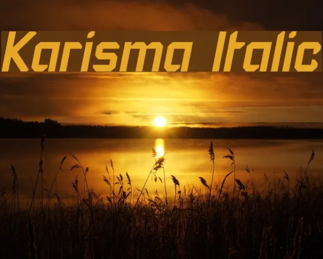 Karisma Italic Example 3