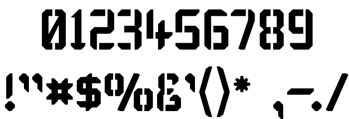 Karisma Stencil Font OTHER CHARS