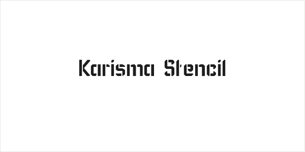 Karisma Stencil Logo